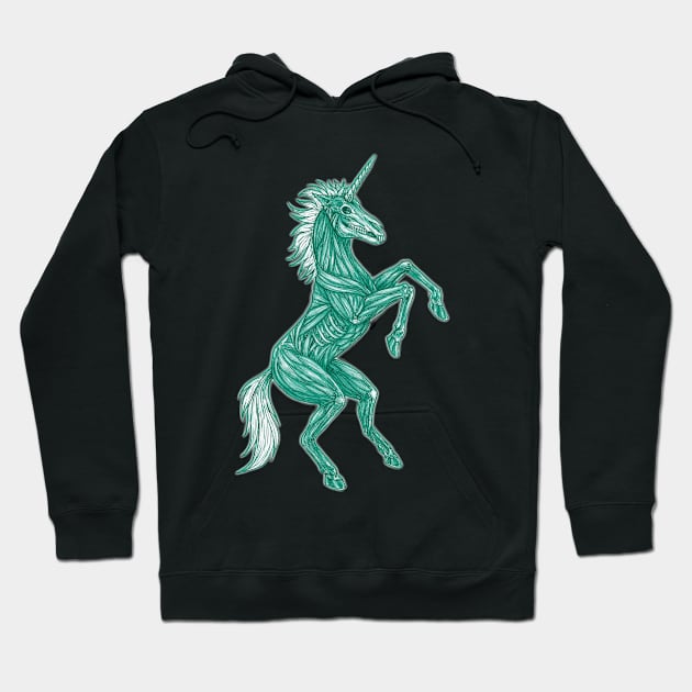 Ghost Unicorn my Spirit Animal Hoodie by Redemption Tshirt Co.